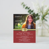 レッドバックルバンド卒業発表 招待状 (スタンド正面)