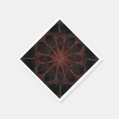 レッドバック・スパイダーフラクタルアート スタンダードカクテルナプキン (角)