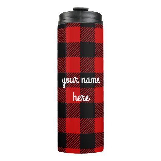 レッドバッファパーソナライズされたロープレイドタンブラー タンブラー (正面)