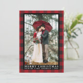 レッドバッファローの結婚写真メリークリスマス シーズンカード (スタンド正面)