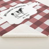 レッドバッファロープレイドファームカウシェルパブランケット シェルパブランケット (3/4)