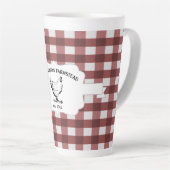 レッドバッファロープレイドファームチキンラテマグ カフェラテマグ (右アングル)