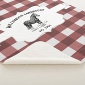 レッドバッファロープレイドファームホースシェルパブランケット シェルパブランケット (3/4)