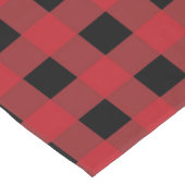 レッドバッファロープレイドホリデー ショートテーブルランナー (コーナー)