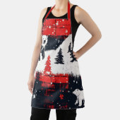 レッドバッファロープレイドポーラーベア エプロン (インサイチュ)