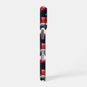 レッドバッファロープレイドポーラーベア iPhoneケース (右側面)