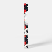 レッドバッファロープレイドポーラーベア iPhoneケース (左側面)