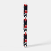 レッドバッファロープレイドポーラーベア iPhone 15ケース (右側面)