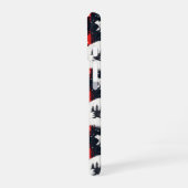 レッドバッファロープレイドポーラーベア iPhone 16ケース (左側面)