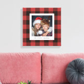 レッドバッファロープレイド |おばあちゃんの写真 キャンバスプリント (インサイチュ (リビング))