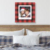 レッドバッファロープレイド |おばあちゃんの写真 キャンバスプリント (インサイチュ (寝室))