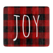 レッドバッファロープレイド&ジョイ |ハッピーホリデー カッティングボード (正面)