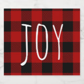 レッドバッファロープレイド&ジョイ |ハッピーホリデー ビールラベル (シングルラベル)