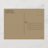 レッドバッファロープレイド チェックの楽しいホリデーパーティーの招待状 シーズンポストカード (裏面)