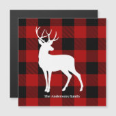 レッドバッファロープレイド&ディアー |個人名ギフト (正面/裏面)