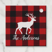 レッドバッファロープレイド＆トナカイ | 個人名 フェイバータグ (裏面)