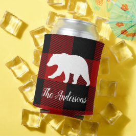 レッドバッファロープレイド&ベア |個人名ギフト 缶クーラー