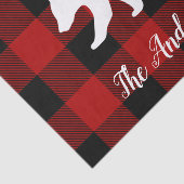 レッドバッファロープレイド&ベア |個人名ギフト 薄葉紙 (詳細)