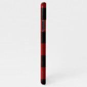 レッドバッファロープレイド&ホワイトベア iPhoneケース (右側)