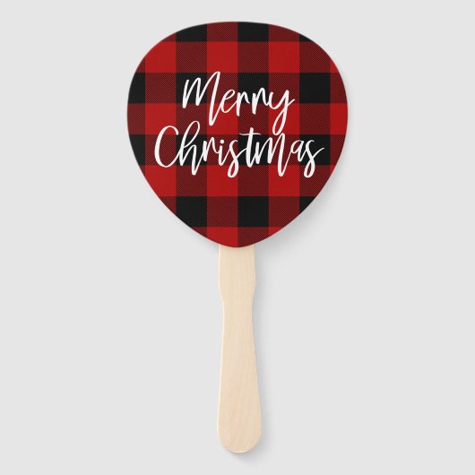 レッドバッファロープレイド&メリークリスマス |個人名 ハンドファン (裏面)