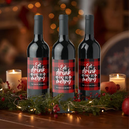 レッドバッファロープレイド「Eat, Drink & Be Merry」 ワインラベル