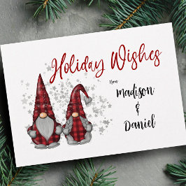 レッドバッファロー素朴プレイドでのホリデーウィッシュ格言 シーズンカード