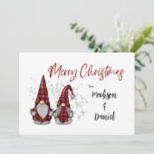 レッドバッファロー素朴プレイドのメリークリスマス格言 シーズンカード (スタンド正面)