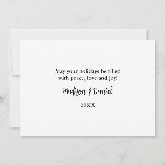 レッドバッファロー素朴プレイドのメリークリスマス格言 シーズンカード (裏面)