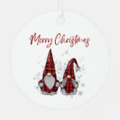 レッドバッファロー素朴プレイドのメリークリスマス格言 メタルオーナメント (裏面)