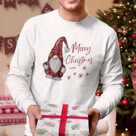 レッドバッファロー素朴プレイドのメリークリスマス格言 Tシャツ