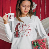 レッドバッファロー素朴プレイドのメリークリスマス格言 Tシャツ