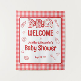 レッドバビキュー ベビーシャワーBBQ タペストリー