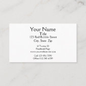 レッドバブルシュウシュ 名刺 (裏面)