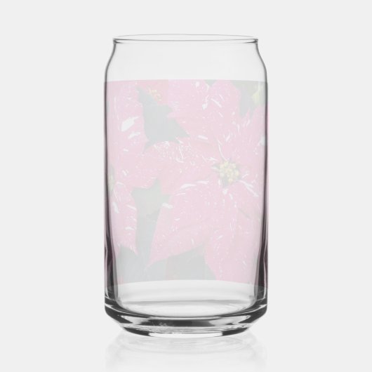 レッドバリエーションポインセティアスホリデイ ガラス缶 (裏面)