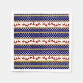 レッドバルドイーグルアメリカペーパーナプキン スタンダードカクテルナプキン (正面)