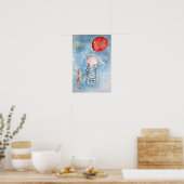 レッドバルーンポスター ポスター (キッチン)