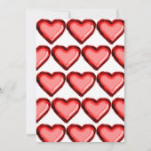 レッドバルーン1stクリスマス誕生日招待状 招待状 (裏面)