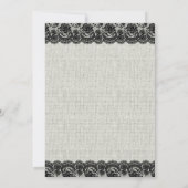 レッドバレンタインフローラベビーシャワー招待状 招待状 (裏面)