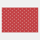 レッドバレンタインXOXOラッピング紙 ラッピングペーパーシート (正面3)