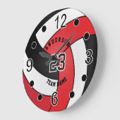 レッドバレースタイルとDIY文字 ラージ壁時計 (傾斜)