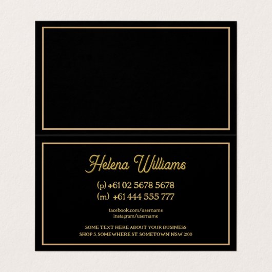 レッドバロックエレガンテタロット名刺 名刺 (内部フラット)