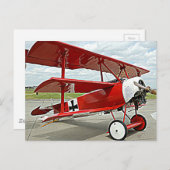 レッドバロン三面機 ポストカード (正面/裏面)