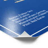 レッドバロンFokker Dr1 – 飛行機の設計図ABD フォトプリント (角)