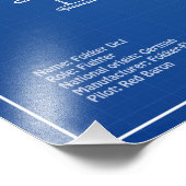 レッドバロンFokker Dr1 – 飛行機の設計図AD フォトプリント (角)