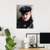 レッドバロンManfred von Richthofen 1917カラー化 ポスター (ホームオフィス)