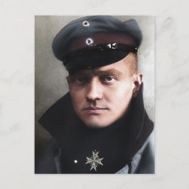 レッドバロンManfred von Richthofen 1917カラー化 ポストカード