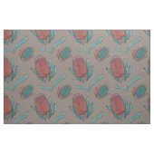 レッドバンクシア水彩色 – オーストラリア先住民花 ファブリック (ファットクウォーター)