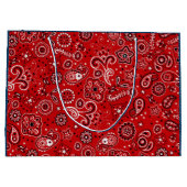 レッドバンダナとブルージーンズ ラージペーパーバッグ (裏面)