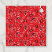 レッドバンダナウエスタンカウボーイブートスプリーズAGEおもしろい フェイバータグ (裏面)