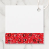 レッドバンダナウエスタンカウボーイランチアドベンチャーおもしろい フェイバータグ (裏面)